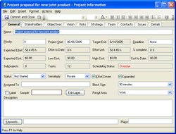 Achieve Planner's Project Information Form